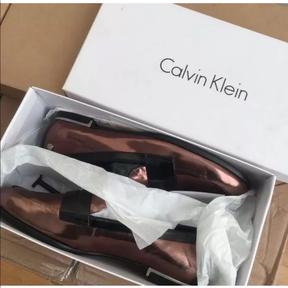Calvin Klein new in box mules flats